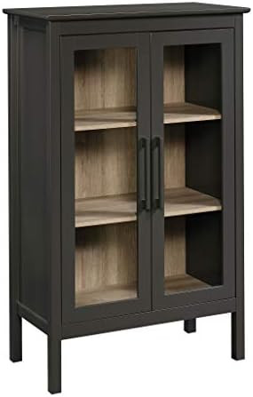 Sauder Anda Norr Display Cabinet, 31.5 in x 15.75 in x 50.0 in (L x W x H), Slate Gray Finish | Amazon (US)
