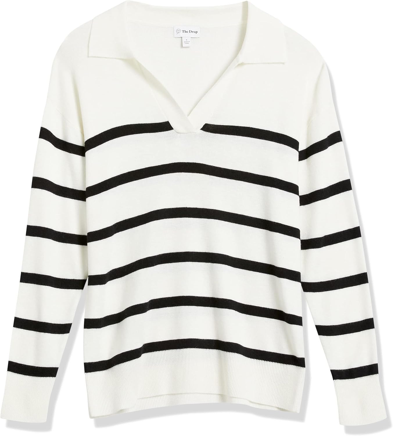 The Drop Women's Meena Loose Fit Open Collar Pullover Sweater | Amazon (US)