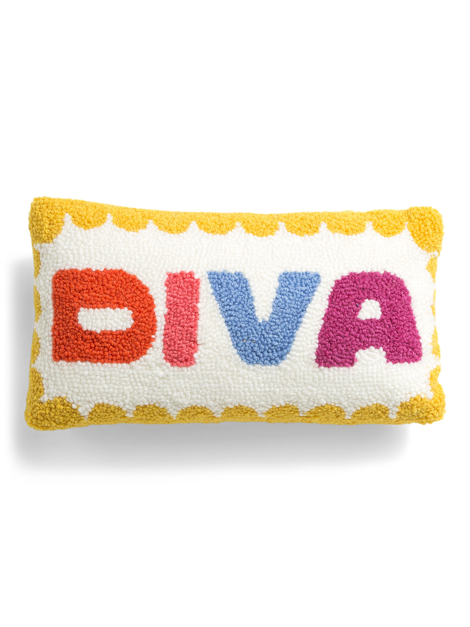 9x16 Diva Hooked Pillow | TJ Maxx