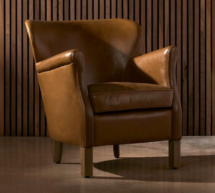 Callie Leather Chair | Pottery Barn (US)