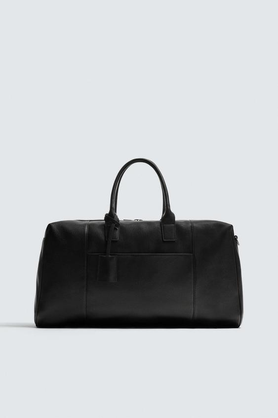 LEATHER TRAVEL BAG | Zara UK
