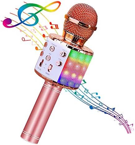 BlueFire 4 in 1 Karaoke Wireless Microphone with LED Lights, Portable Microphone for Kids, Great ... | Amazon (US)
