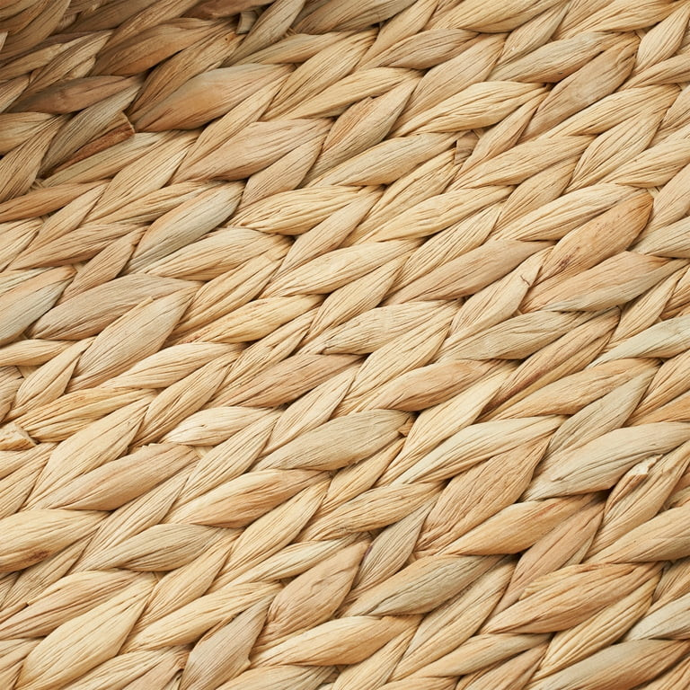 11" x 14" Scalloped Woven Natural Water Hyacinth Decorative Tray | Walmart (US)