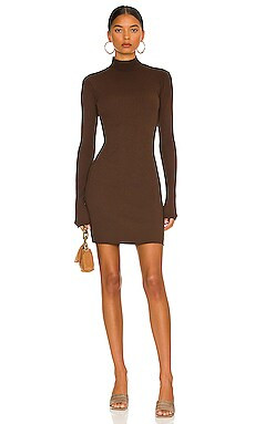 COTTON CITIZEN The Ibiza Mini Dress in Coffee Mix from Revolve.com | Revolve Clothing (Global)