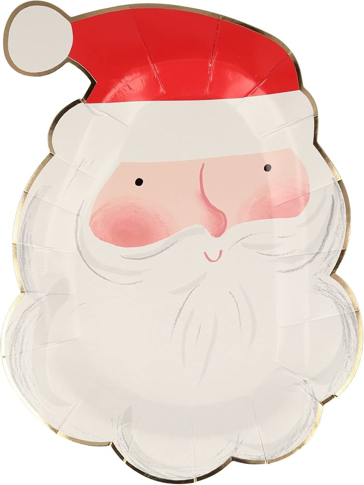Meri Meri Jolly Santa Plates (Pack of 8) | Amazon (US)
