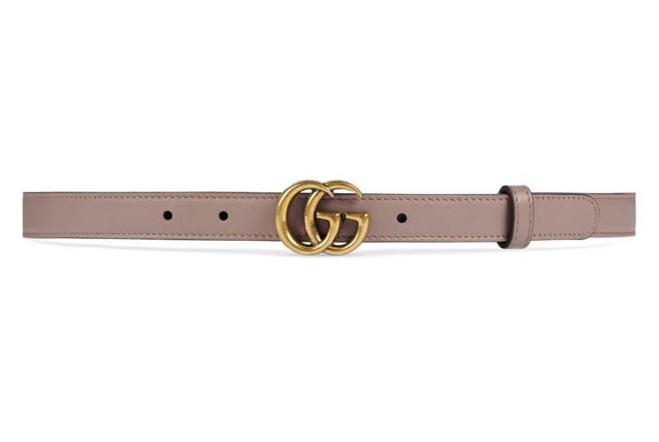 Leather belt with Double G buckle | Gucci (US)