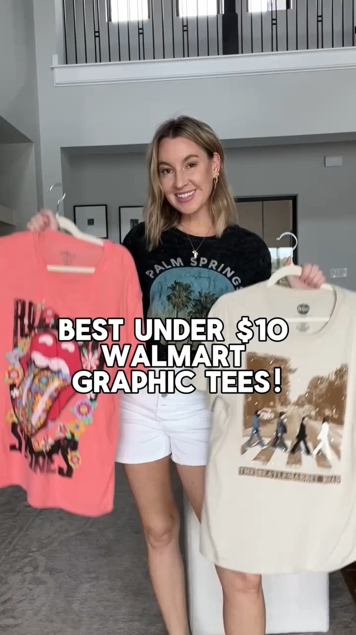 Found the best graphic tees from Walmart for $10!! 

#LTKstyletip #LTKSeasonal #LTKVideo