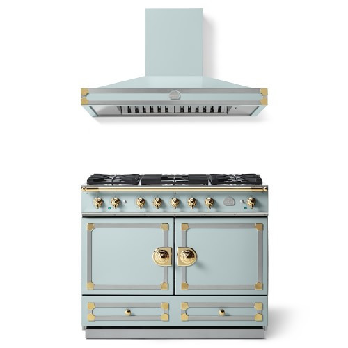 CornueFe 110 Roquefort Polished Brass, Range and Hood Pack | Williams-Sonoma