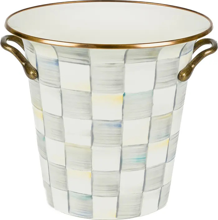 MACKENZIE CHILDS Sterling Check Enameled Steel Wine Cooler | Nordstrom | Nordstrom