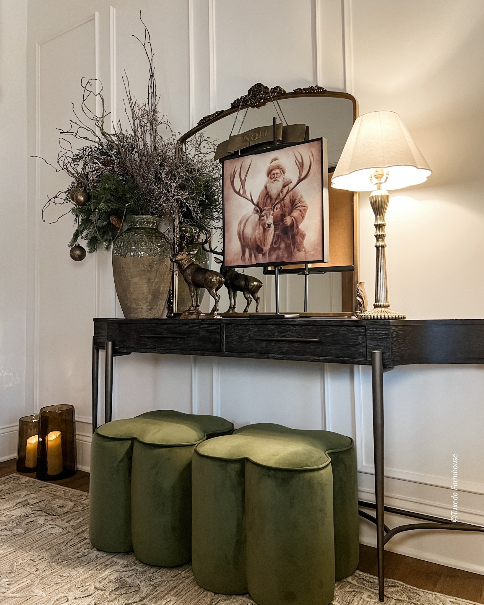 Cozy holiday vibes in my foyer to welcome guests.

#LTKSeasonal #LTKHome #LTKHoliday