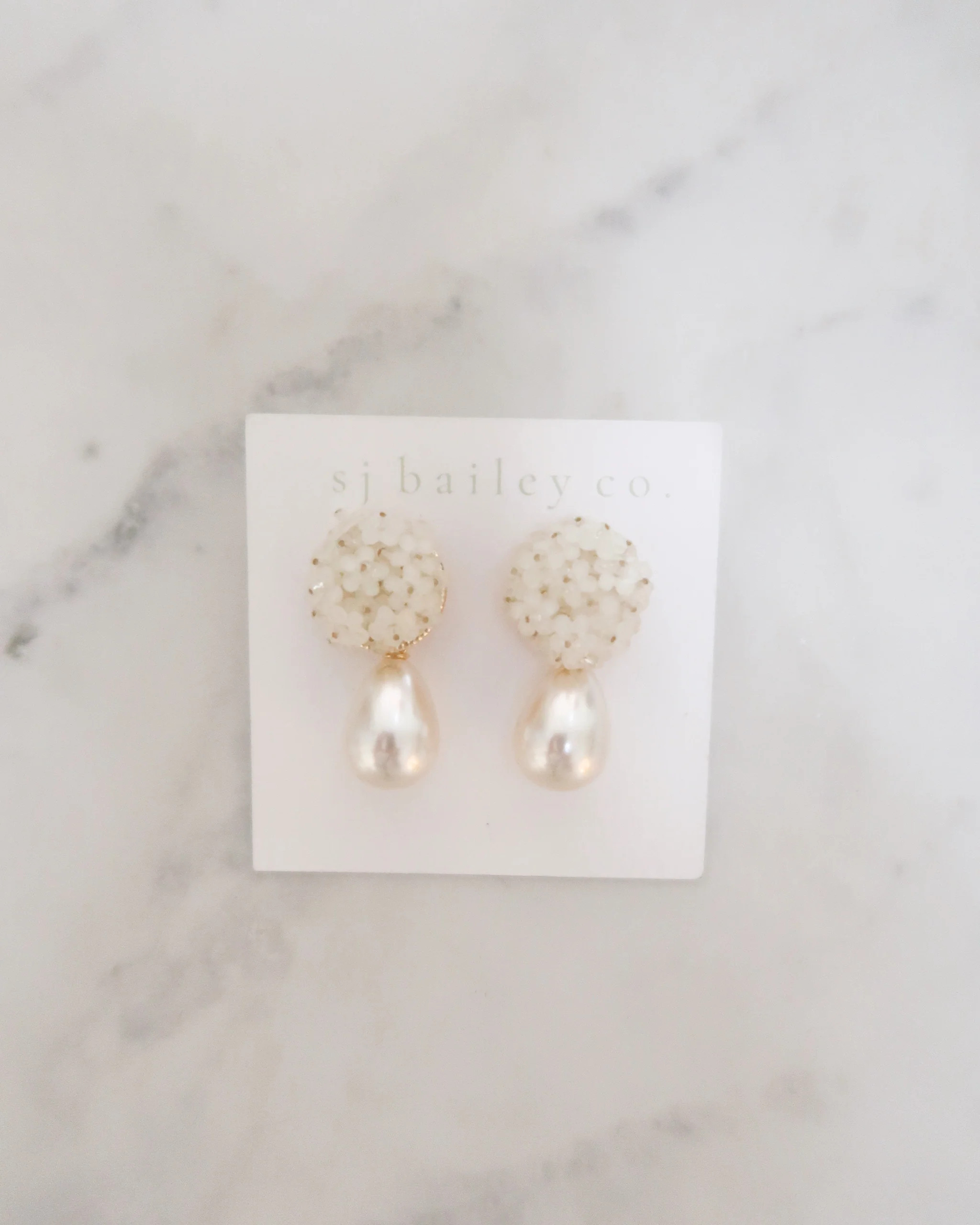 Ivory Floral Drops | SJ Bailey Co.