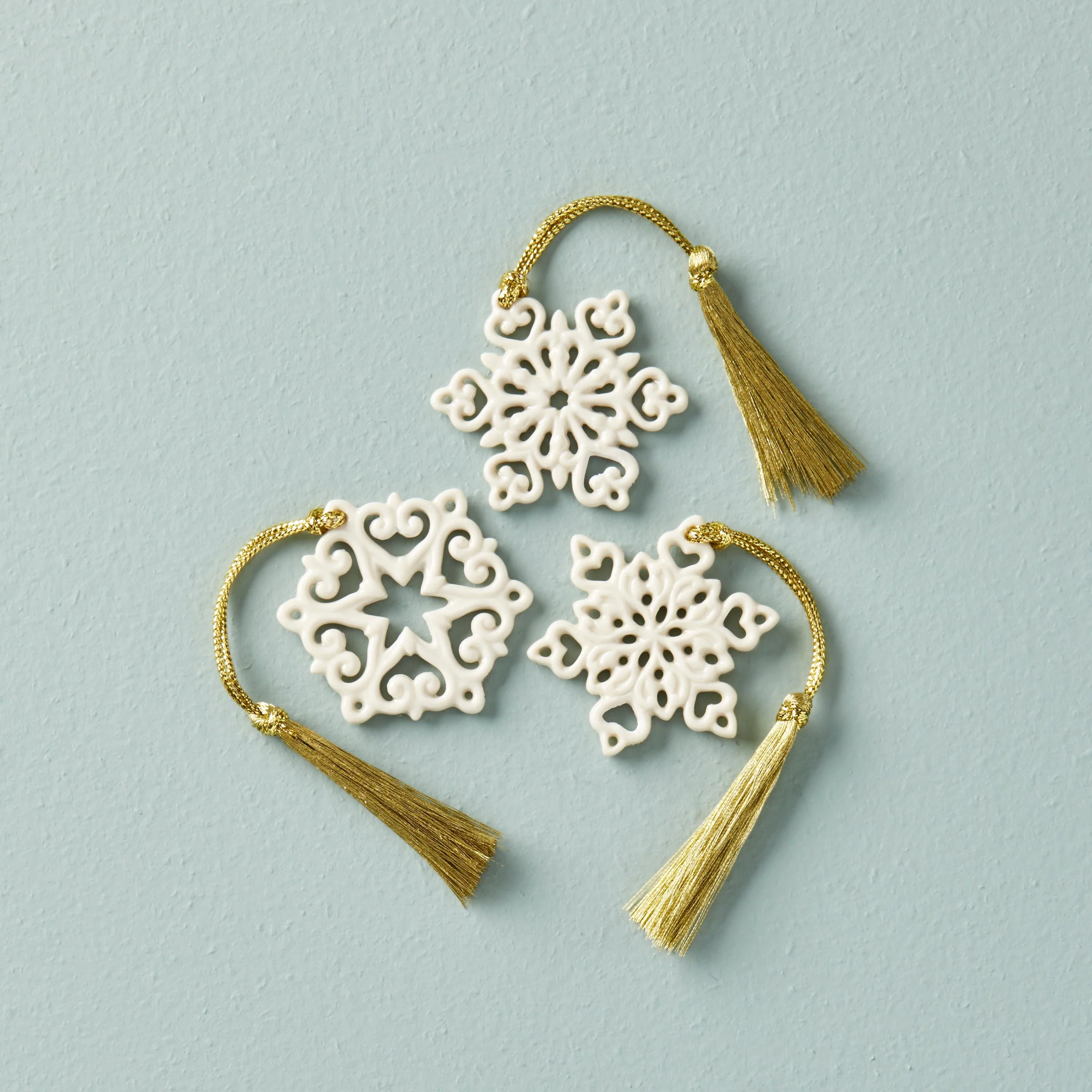 Mini Snowflake 3-Piece Ornament Set | Lenox