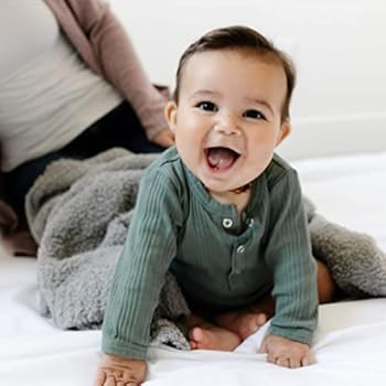 Amazon.com: Saranoni Bamboni Luxury Bamboo Baby Blanket (Receiving (30"x40"), Gray) : Baby | Amazon (US)