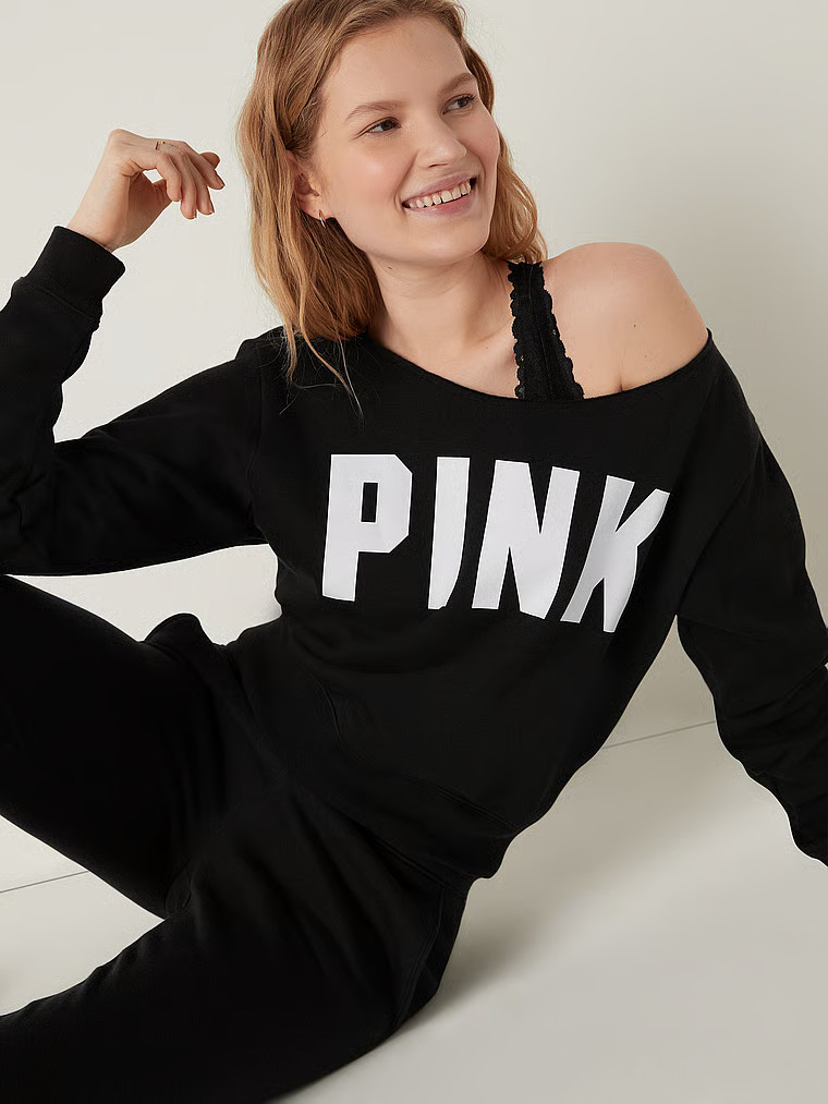EVERYDAY LOUNGE OFF THE SHOULDER SWEATSHIRT | Victoria's Secret (US / CA )