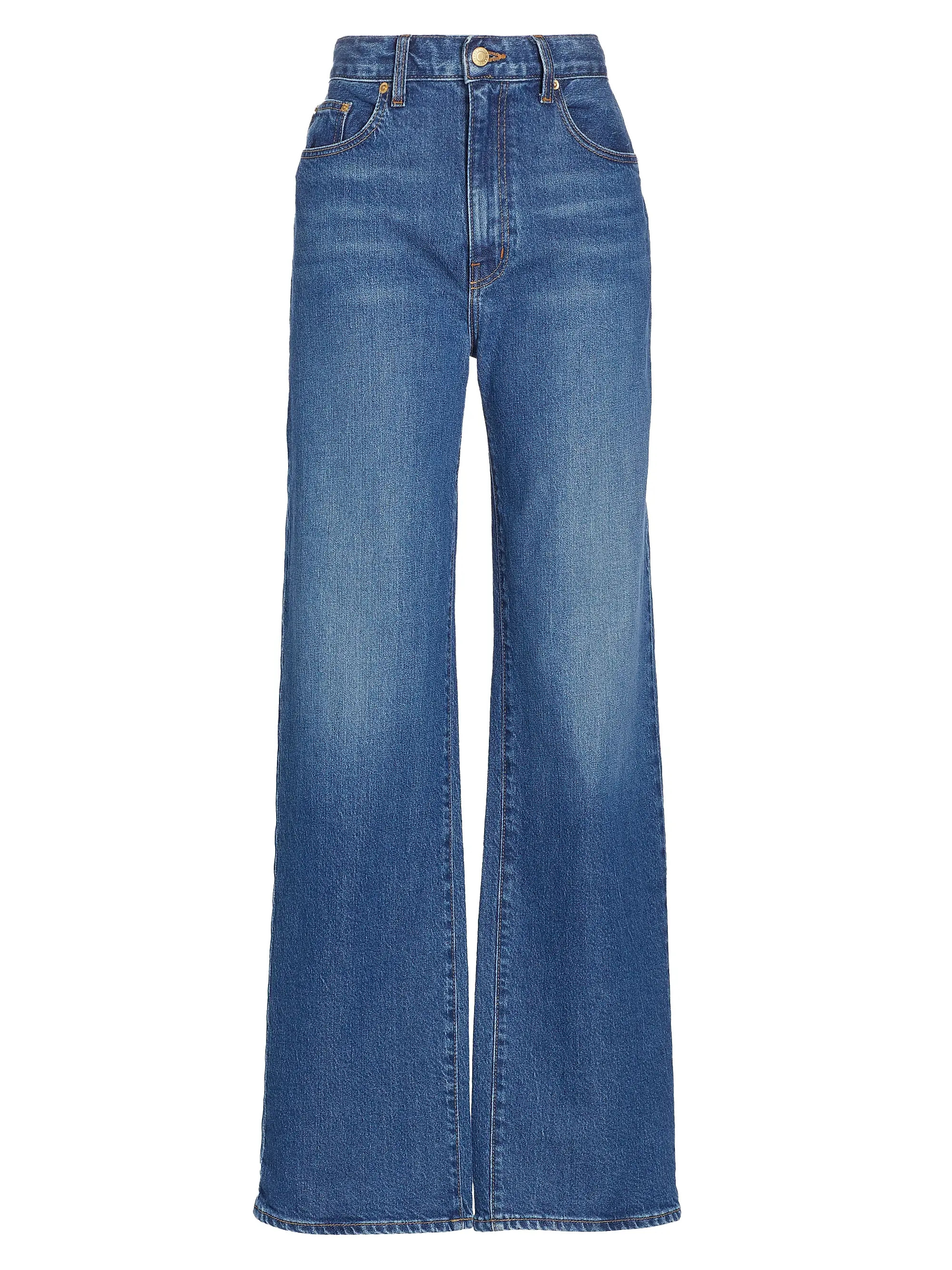 Faye High-Rise Tailored Wide-Leg Jeans | Saks Fifth Avenue