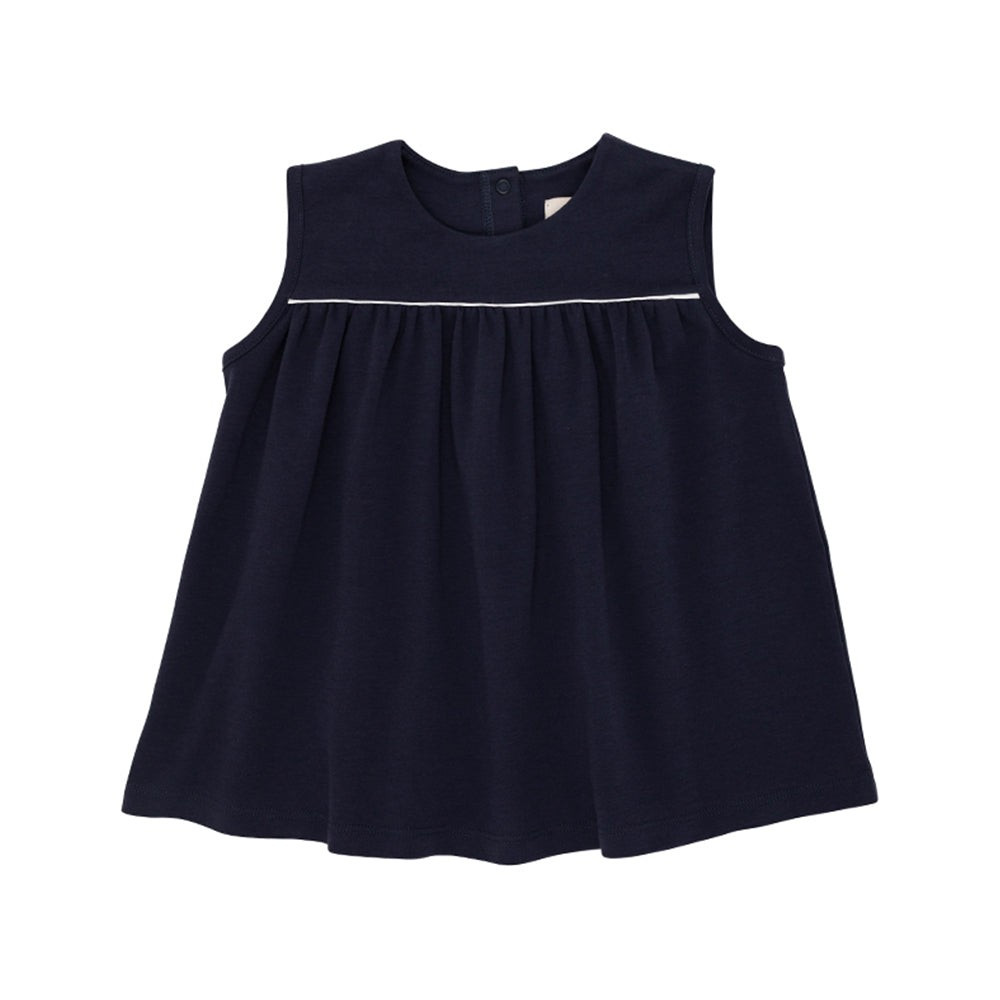 Sleeveless Dowell Day Top - Nantucket Navy with Worth Avenue White | The Beaufort Bonnet Company