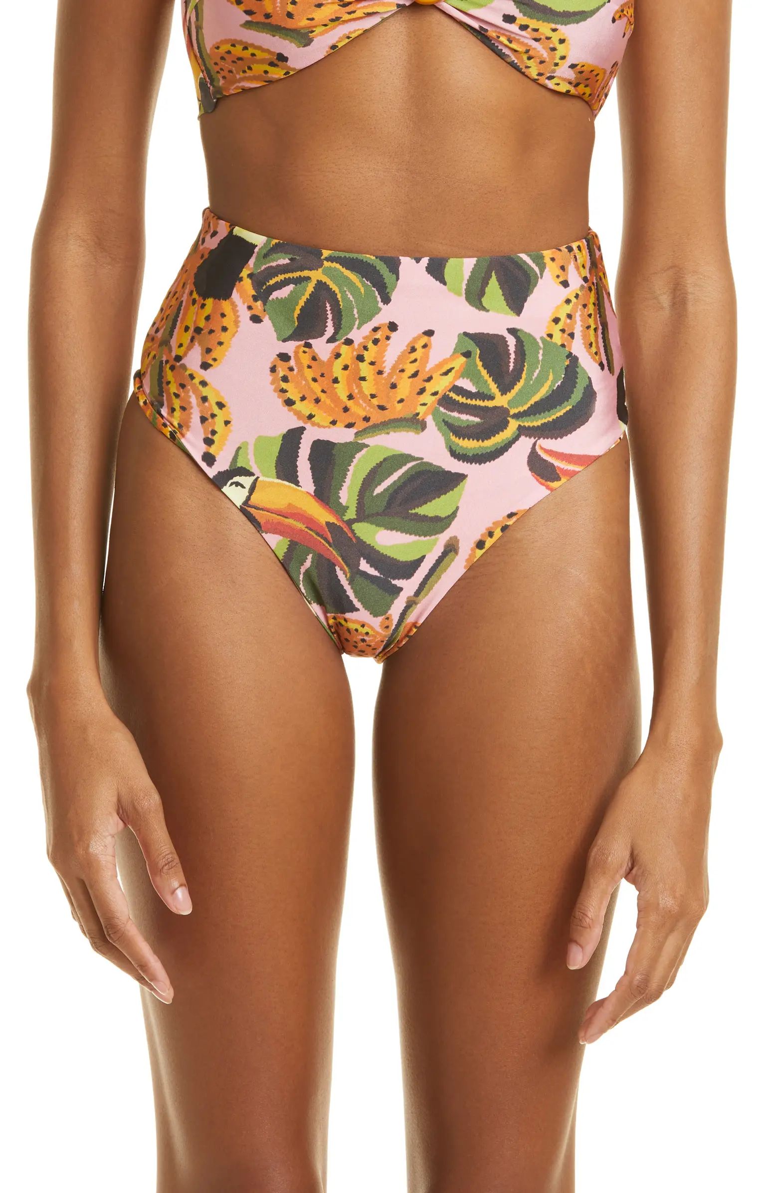 FARM Rio Toucananas High Waist Bikini Bottoms | Nordstrom | Nordstrom