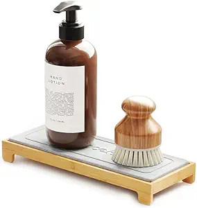SpaceAid DryingNeat Instant Dry Sink Caddy Organizers, Kitchen Sponge Soap Holder Dispenser, Coun... | Amazon (US)