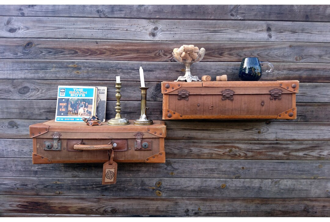 Wall 'suitcase' Shelf Vintage Suitcase Retro Shelf - Etsy | Etsy (US)