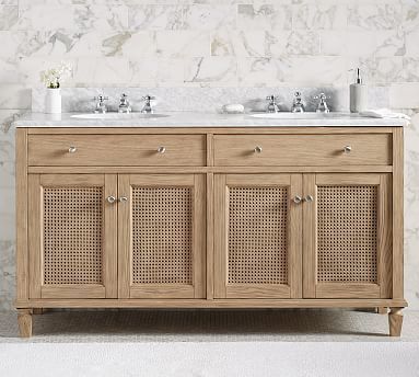 Sausalito 60" Double Sink Bath Vanity | Pottery Barn (US)