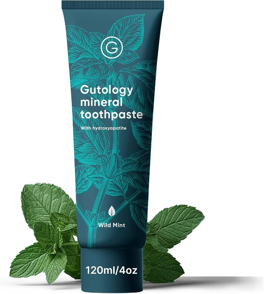 Gutology Mineral Hydroxyapatite Toothpaste, Fluoride Free, 120ml, Wild Mint | Amazon (UK)