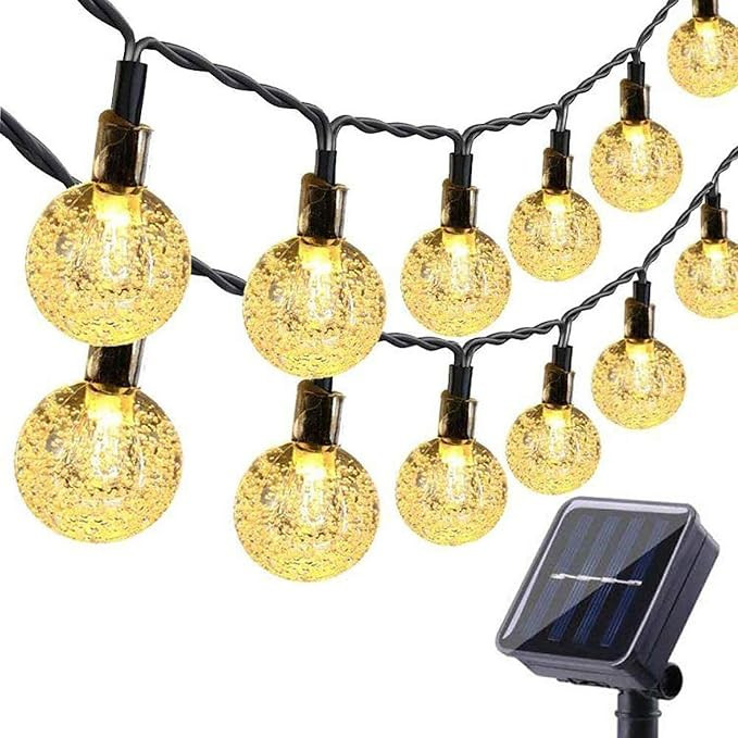 Toodour Solar String Lights Outdoor, 36ft 60 LED Globe String Lights, Waterproof Crystall Ball Light | Amazon (US)