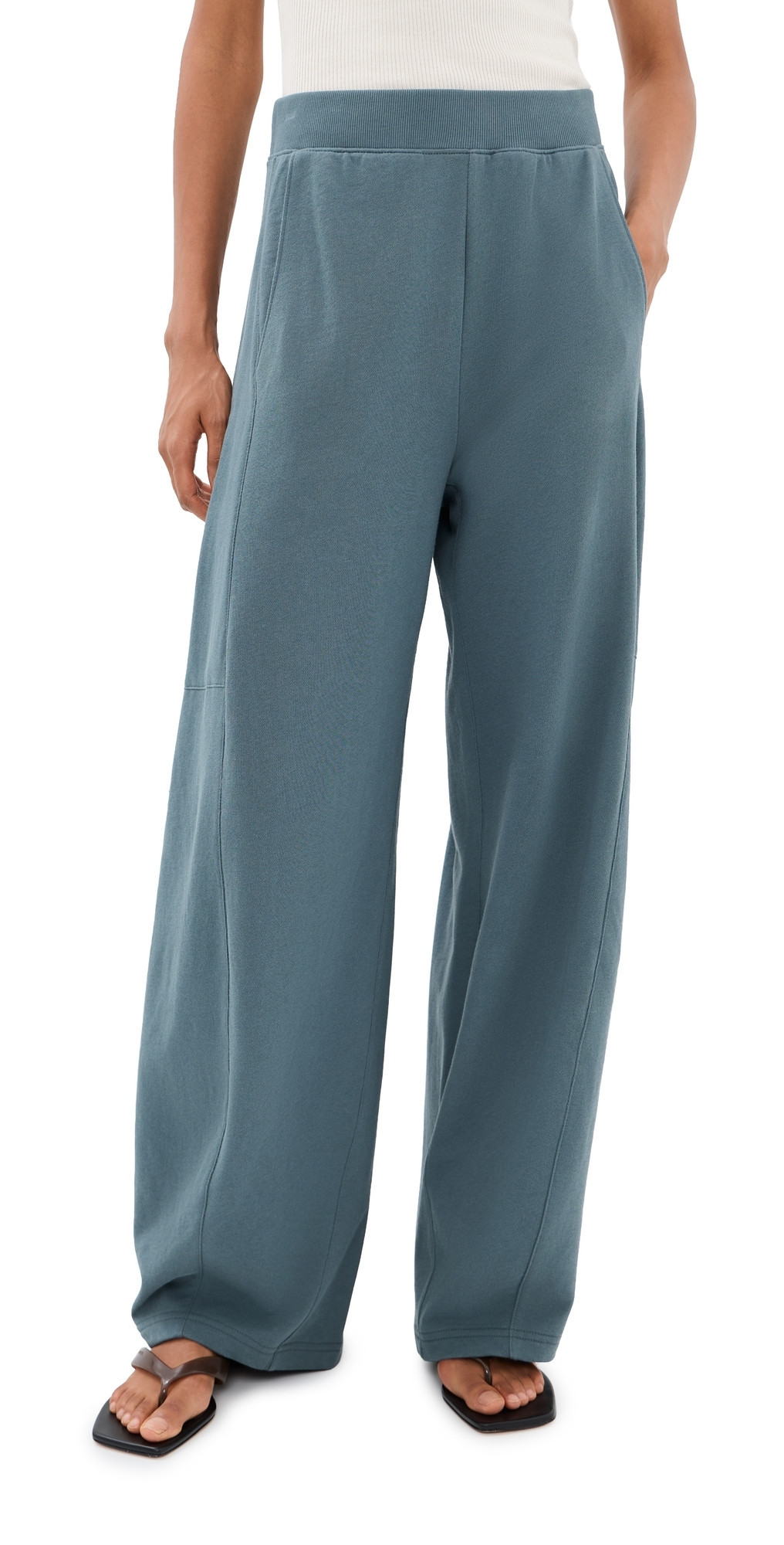 Tibi Lightweight Winslow Sweatpants Blue Grey M | Shopbop