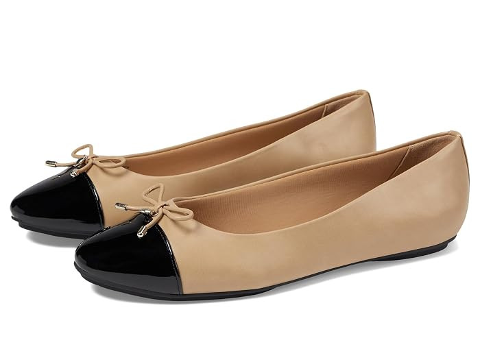 Anne Klein Luci Women's Flat Shoes Nude Black : 6 M, Rubber | Zappos.com