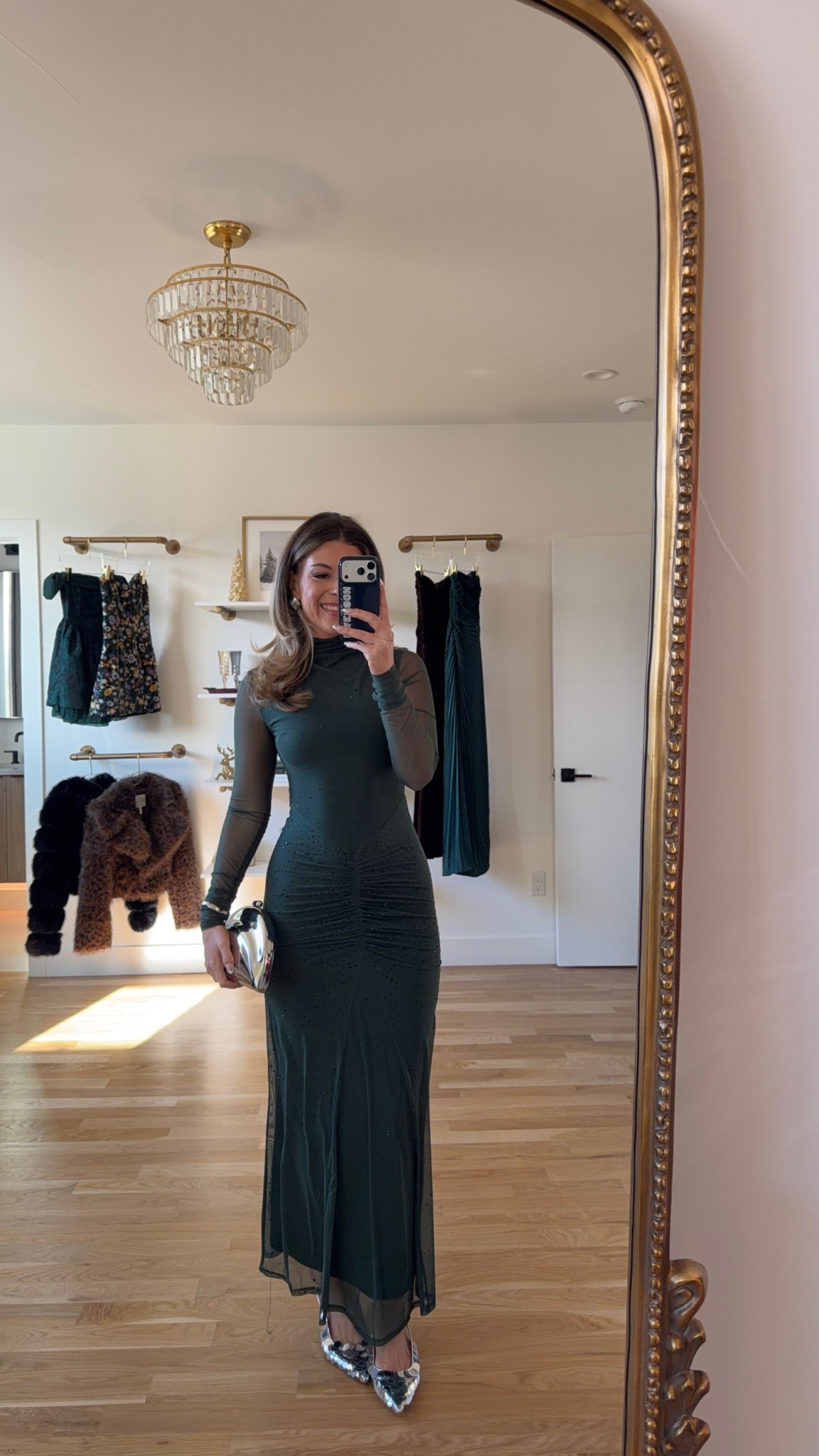 Green mesh long sleeve fitted wedding guest dress

I sized down one size

Wedding guest
Formal event
Black tie
Holiday party
Sequin
Sheer
Special occasion 


#LTKHoliday #LTKSeasonal #LTKWedding