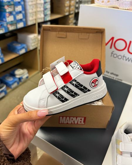 Spider-Man Adidas sneaks for our boy ❤️ Never thought I’d EVER buy character shoes but these are minimal and he got so freaking excited 🥹 it was so sweet. They do run true to size, he’s in a 7c currently!

Adidas, toddler shoes, toddler Velcro sneakers, Spider-Man, spidey, marvel fan 

#LTKkids #LTKshoecrush #LTKfindsunder50