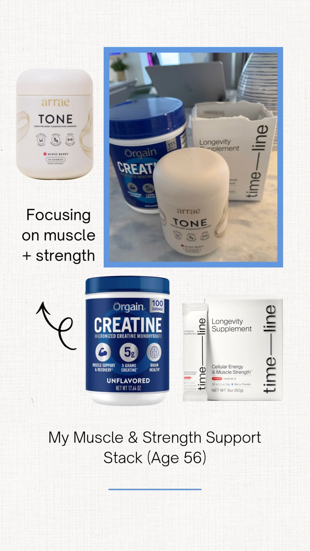 Muscle support supplements for women over 40.