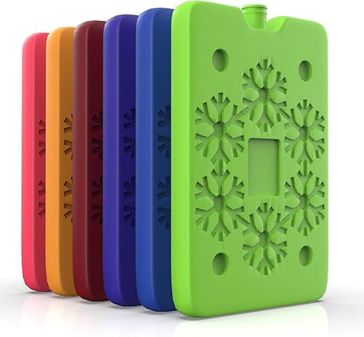 Lunch Ice Packs (6-Piece Set) | Reusable Freezer and Cold Travel | Bento Lunchbox, Cooler Bag for... | Amazon (US)