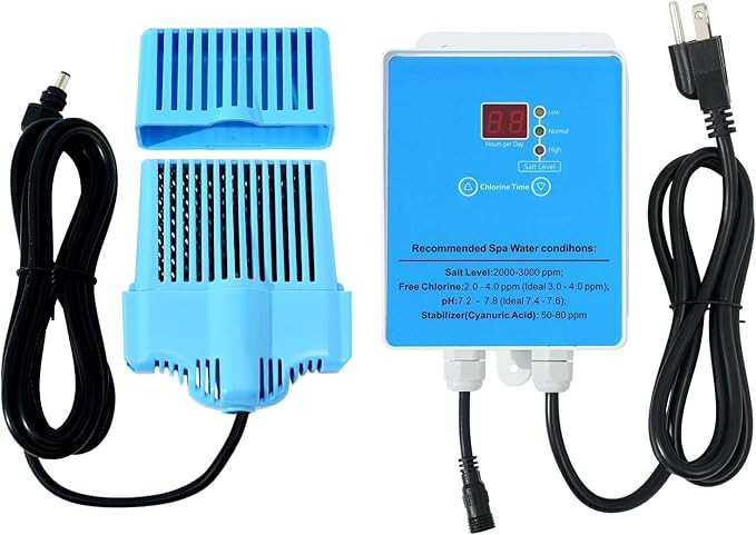 Hot Tub Salt System Conversion kit Drop-in Salt Chlorine Generator for Swim Spas and Hot Tubs - u... | Amazon (US)
