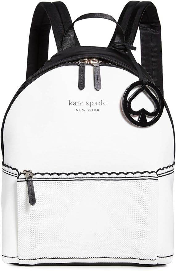 Kate Spade New York Women's The Sport Knit City Backpack, Optic White, One Size | Amazon (US)