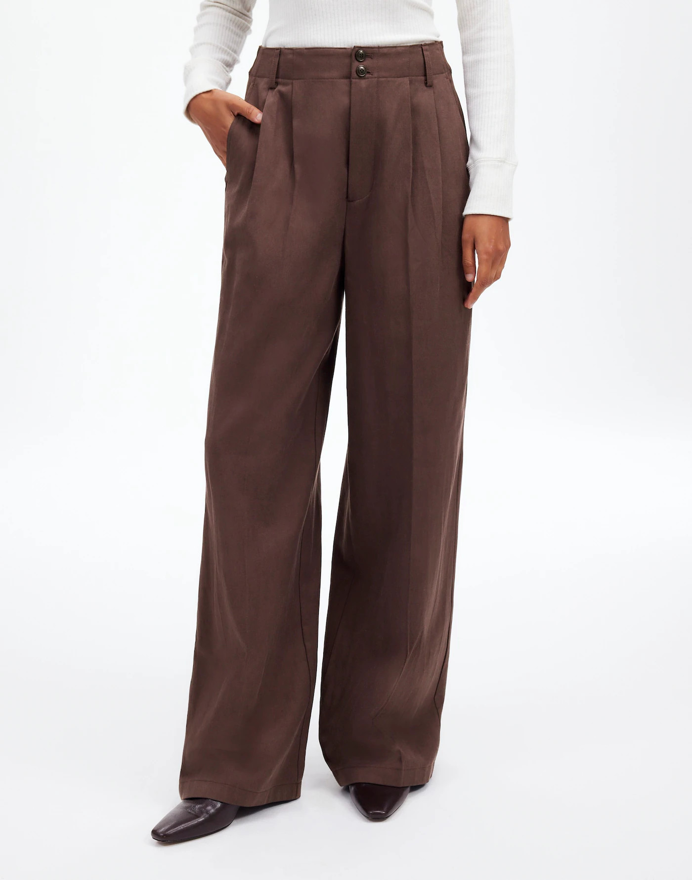 The Harlow Wide-Leg Pant in Drapey Twill | Madewell | Madewell