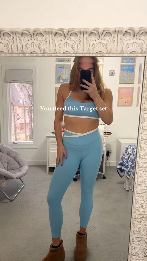 The cutest set from TARGET!! 🩵🤸🏼

#LTKFitness #LTKActive #LTKFindsUnder50