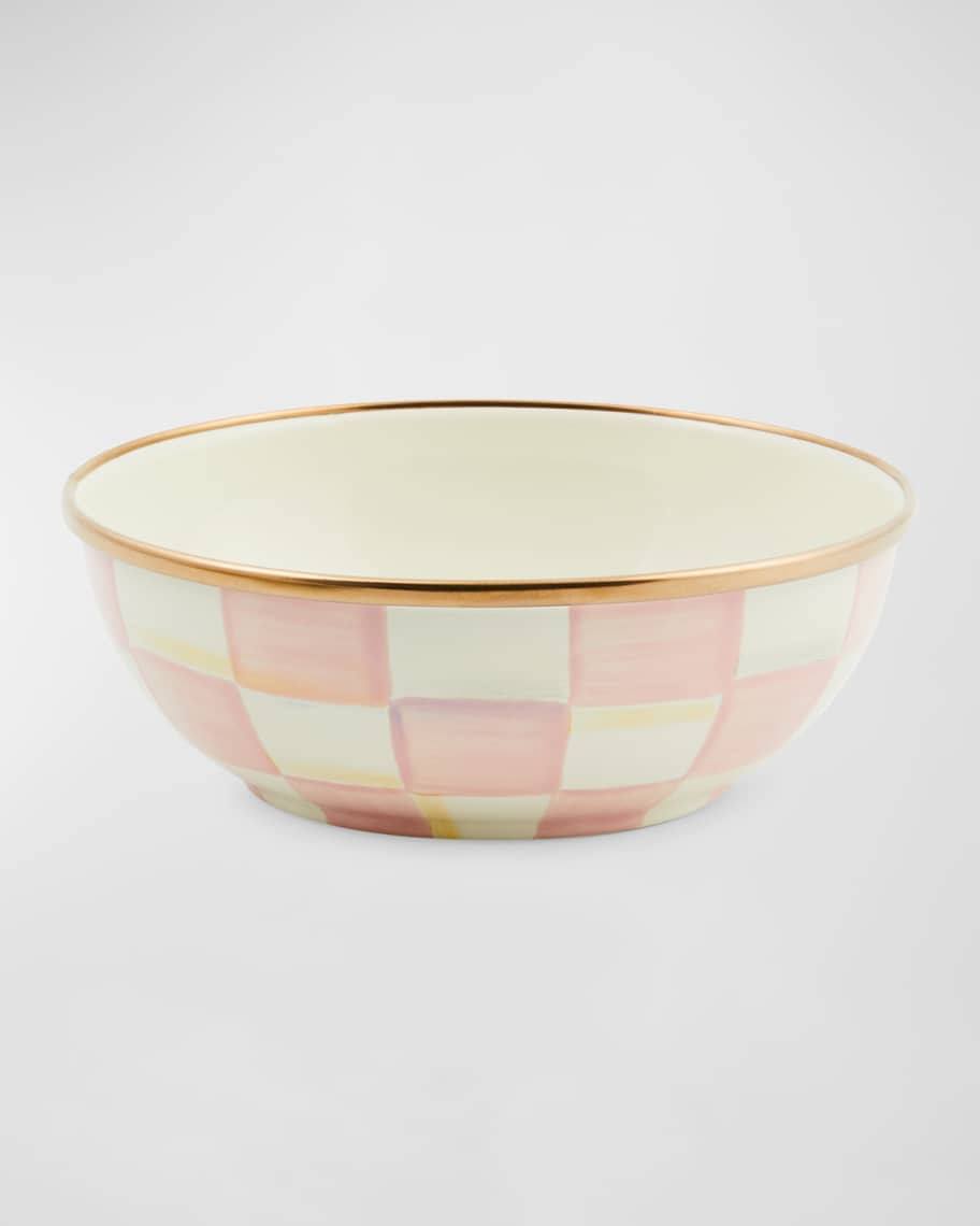 MacKenzie-Childs Rosy Check Everyday Bowl | Neiman Marcus