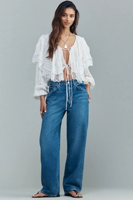 Reformation Val 90's Mid-Rise Straight Leg Jeans | Anthropologie (US)