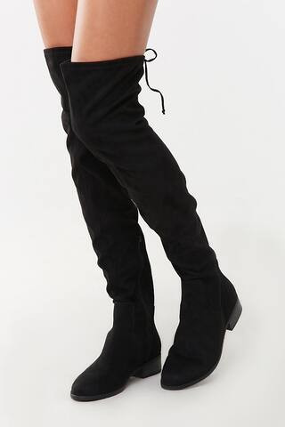 Faux Suede Over-the-Knee Boots | Forever 21 (US)