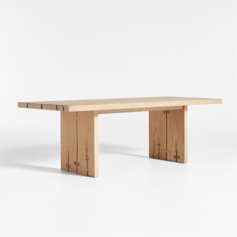 Papillon 88" Oak Wood Dining Table by Laura Kim | Crate & Barrel | Crate & Barrel