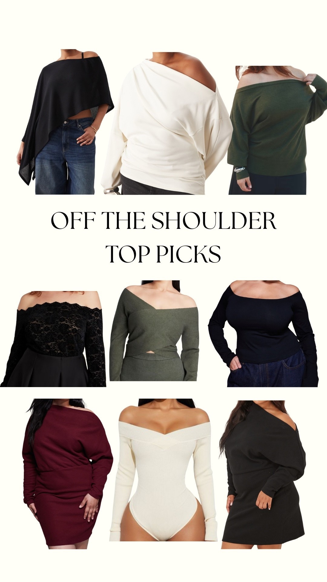 My off the shoulder tops round up! 

(Off the shoulder style, asos style, plus size tops) 

#LTKFindsUnder100 #LTKPlusSize #LTKFindsUnder50