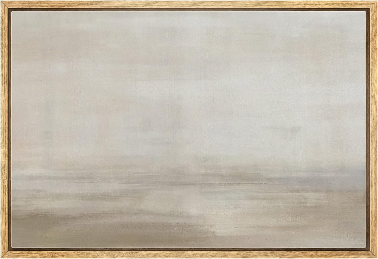 SIGNLEADER Framed Canvas Print Wall Art Grunge Pastel Brown Watercolor Vista Abstract Shapes Illu... | Amazon (US)