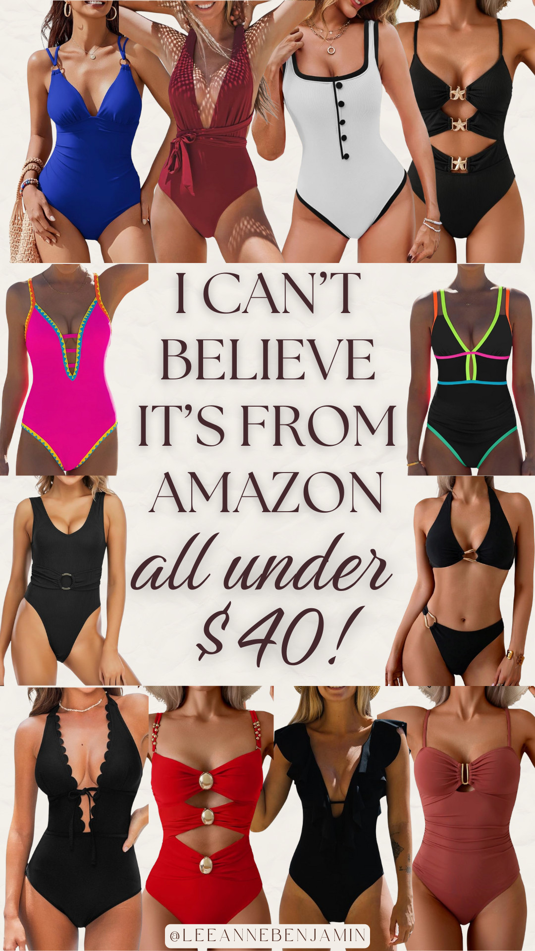 I can't believe its from Amazon! Rounding up my favorite $40 swim from Amazon! I own so many of these and absolutely love them! 

 #LTKSaleAlert #LTKMidsize #LTKTravel