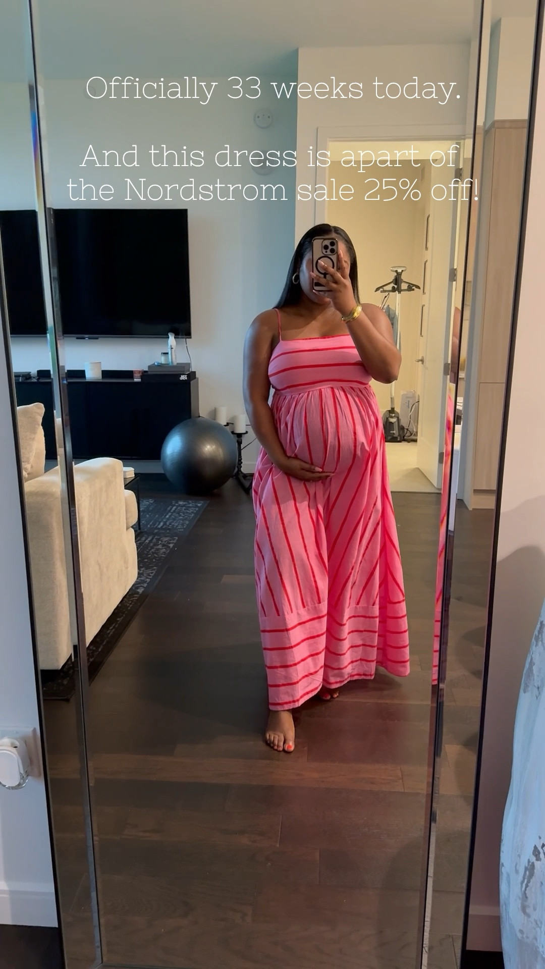 33 weeks and this dress made getting dressed so easy. 👌🏾💕

#LTKBump #LTKSaleAlert #LTKBaby