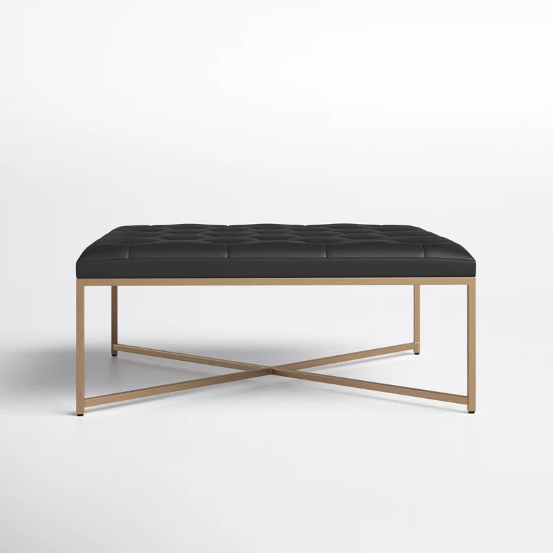 Osa Leather Ottoman | Wayfair North America