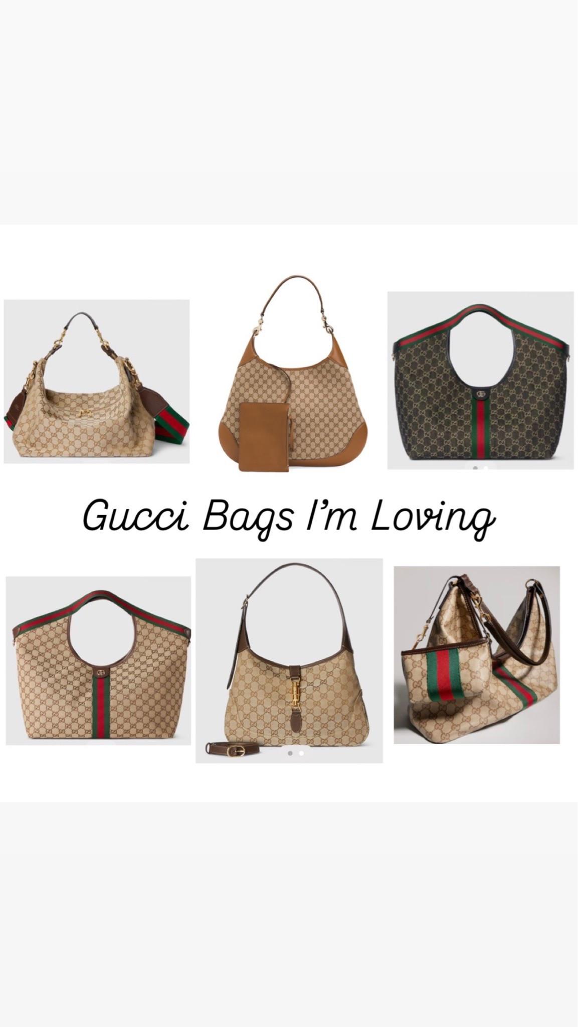 Gucci makes beautiful handbags and here are a few I love!

#LTKootd #LTKSaleAlert #LTKTravel