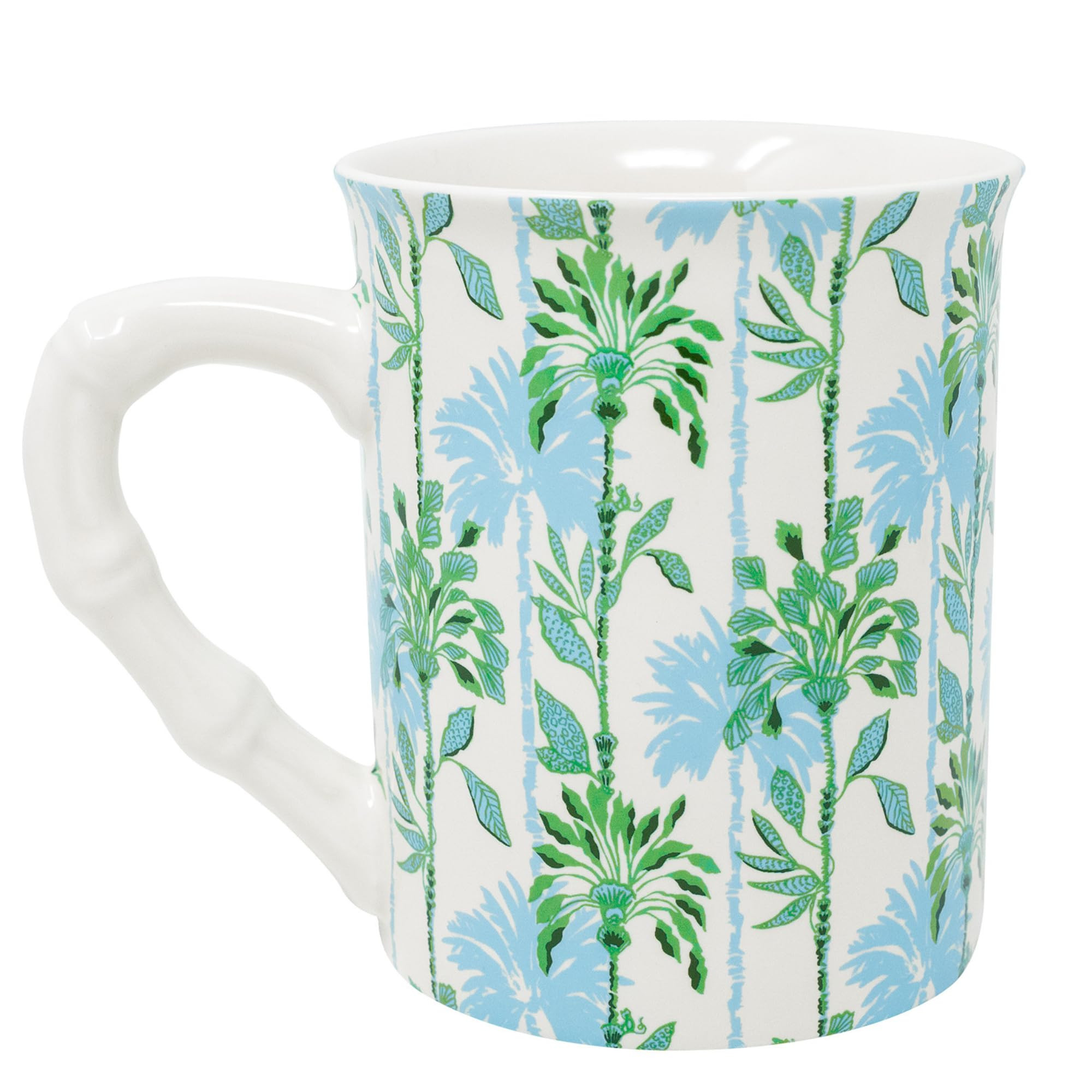 Lilly Pulitzer Cute 14 Ounce Coffee Mug, Ceramic Tea Cup with Bamboo Handle (Swayin in the Breeze... | Amazon (US)
