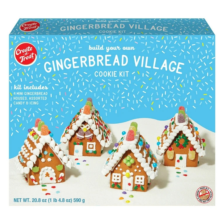 Holiday Create A Treat Gingerbread Village Cookie Kit, 20.8 oz, 1 Count New, Regular, Baked, Shel... | Walmart (US)