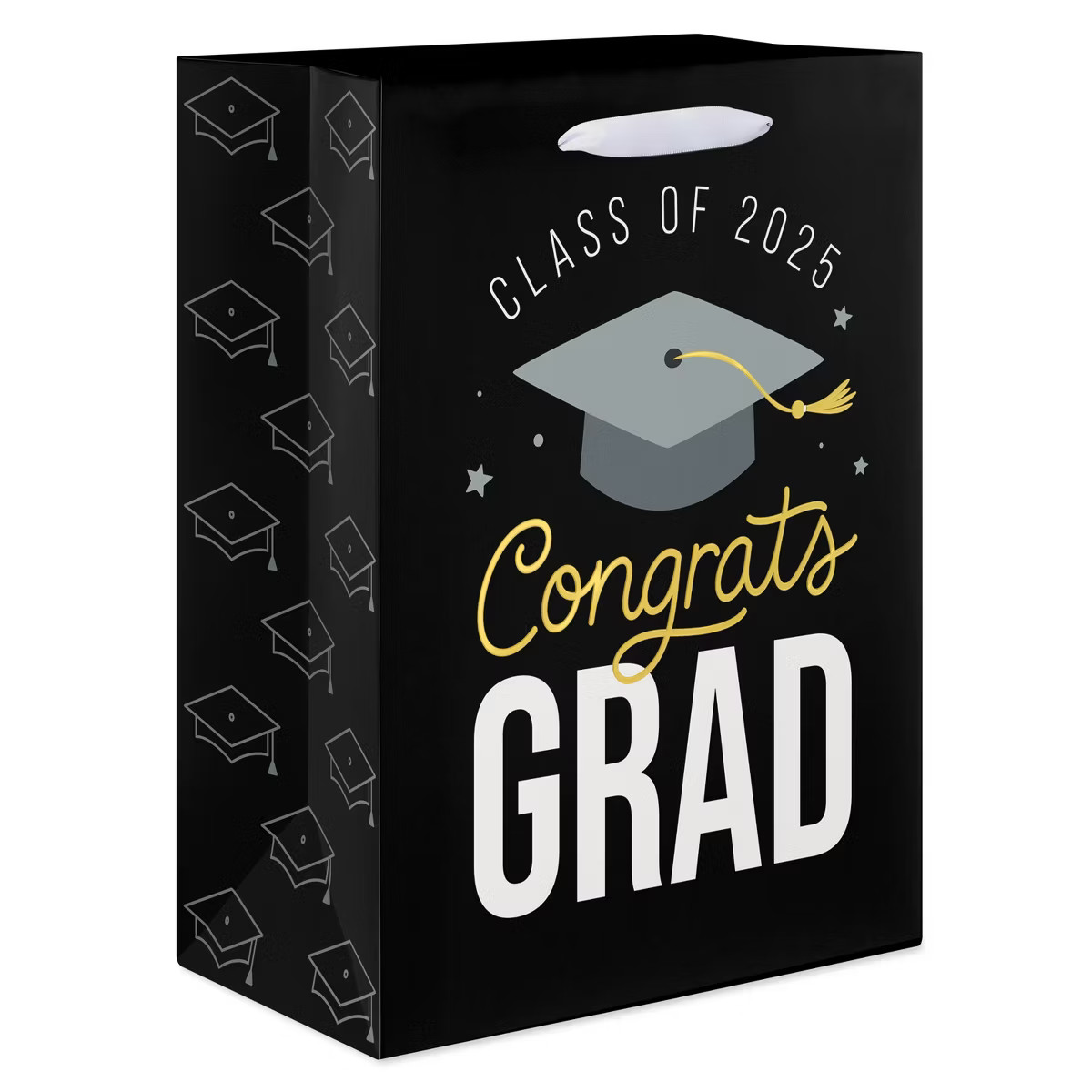 Graduation Large Gift Bag Congrats Grad on Black | Target
