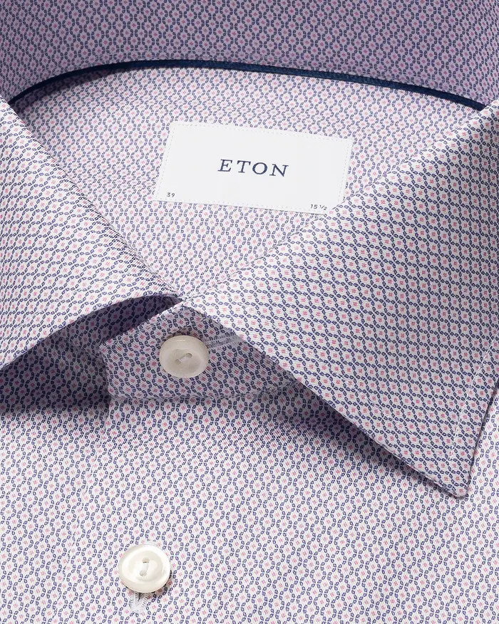 Eton Slim Fit Geometric Print Cotton Dress Shirt | Nordstrom | Nordstrom